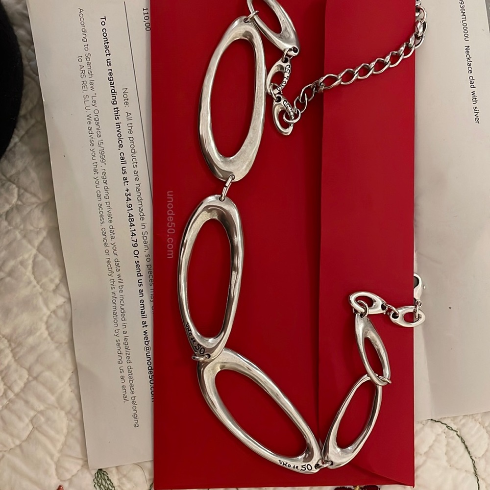 Uno de 50 silver necklace